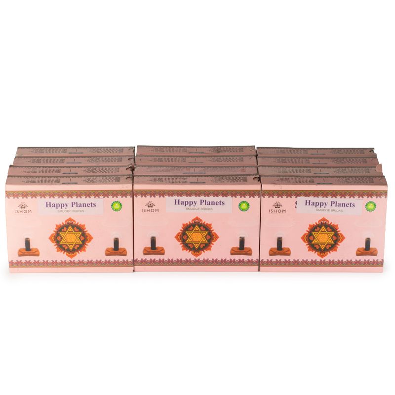 Confezione da 104 mattoni naturali per incenso Smudge e bruciatore - Happy Planets - Ritual Bricks