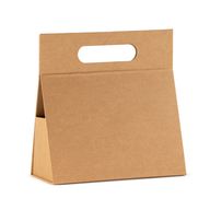 Scatola regalo pieghevole - Scatola a mano (20x10x20 cm) - Marrone Kraft