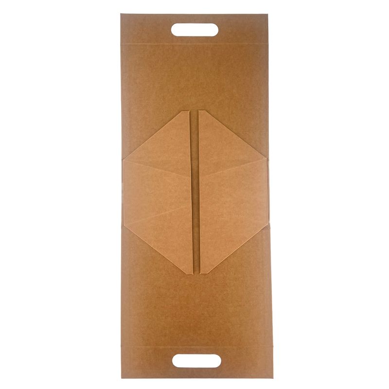 Scatola regalo pieghevole - Scatola a mano (20x10x20 cm) - Marrone Kraft