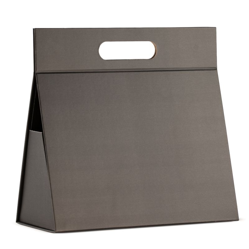Scatola regalo smontabile - Grande scatola a mano (28x12,5x26 cm) - Nero