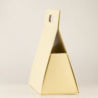 Scatola regalo da montare - Grande scatola a mano (28x12.5x26cm) - Avorio