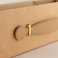 Scatola regalo smontabile - Forma di scatola per vino (33.5x10x10.5cm) - Marrone artigianale