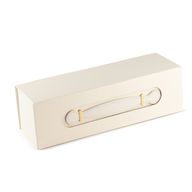 Scatola regalo pieghevole - Forma di scatola per vino (33,5x10x10,5 cm) - Bianco