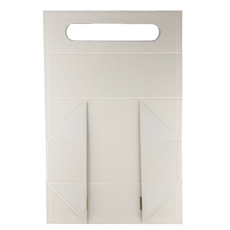 Scatola regalo pieghevole - Forma di scatola per vino (33,5x10x10,5 cm) - Bianco
