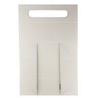 Scatola regalo pieghevole - Forma di scatola per vino (33,5x10x10,5 cm) - Bianco
