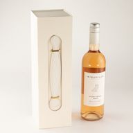 Scatola regalo pieghevole - Forma di scatola per vino (33,5x10x10,5 cm) - Bianco