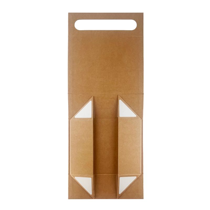 Scatola regalo smontabile - cesto regalo medio (24x18.2x8cm) - marrone kraft