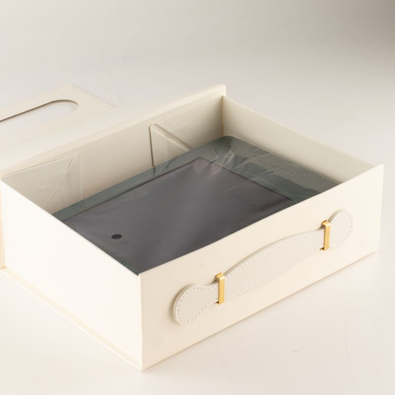 Scatola regalo da montare - Cesto regalo medio (24x18.2x8cm) - Bianco