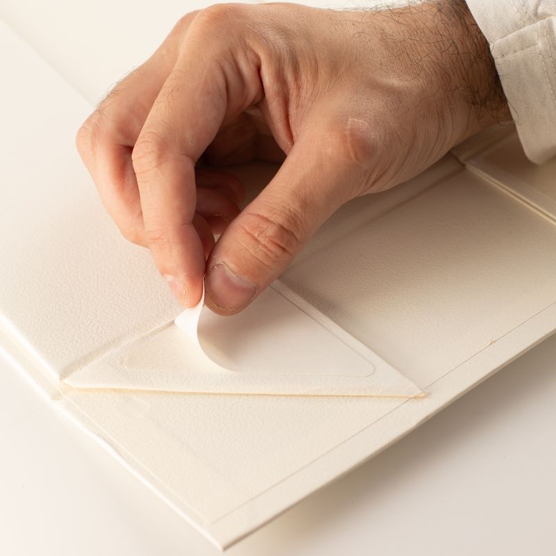 Scatola regalo da montare - Cesto regalo medio (24x18.2x8cm) - Bianco
