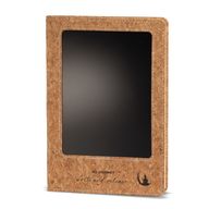 Quaderno delle intenzioni - Schermo LCD da pulire - Effetto pelle di sughero - Foglia d'ottone - 80 fogli