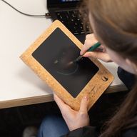 A5 Quaderno delle intenzioni - Schermo LCD cancellabile - Effetto pelle verde - 80 fogli