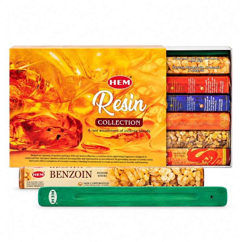 HEM Incenso Esagonale - Collezione di resina e cattura cenere (confezione assortita da 6 pezzi)