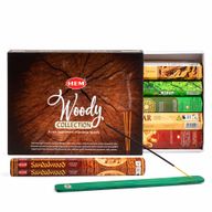 HEM Incenso Esagonale - Collezione Legnosa e Cattura Cenere (confezione assortita da 6)