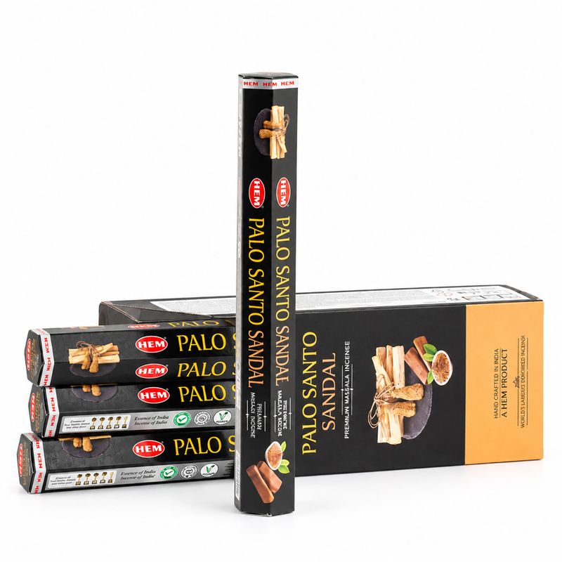 HEM Incenso Esagonale - Masala di Palo Santo - Sandalo