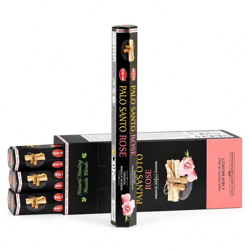 HEM Incenso Esagonale - Palo Santo Masala - Rosa