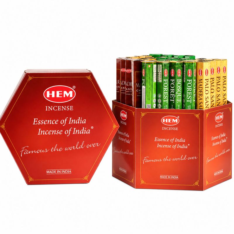 HEM Incenso Esagonale - Kit di Avviamento - Collezione Legnosa