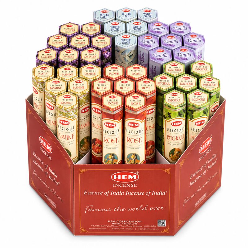 HEM Incenso Esagonale - Pacchetto di avvio - Collezione Popolare