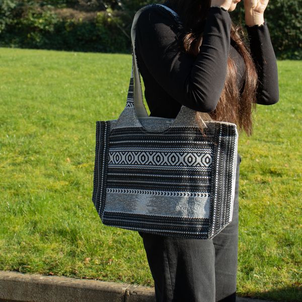 Borse in Jacquard Naturale