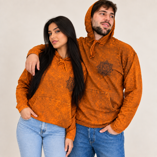Felpe con Cappuccio Effetto Stonewashed e Tasca - Nomad Sari