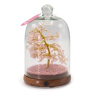 Giardino Zen con Cupola di Pietre Semipreziose - Quarzo Rosa e Luci LED - 200 Pietre a Scaglia