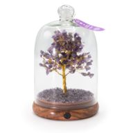 Giardino Zen con Cupola di Pietre Semipreziose - Ametista e Luci LED - 200 Pietre a Scaglia