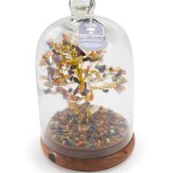 Giardino Zen con Cupola di Pietre Semipreziose - 7 Chakra e Luci LED - 200 Pietre