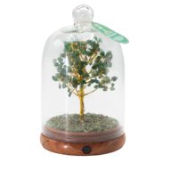 Giardino Zen con Cupola di Pietre Semipreziose - Aventurina Verde e Luci LED - 200 Pietre a Scaglia