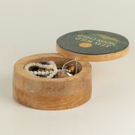 Scatola Rotonda Smaltata - Stay Wild Moon Child