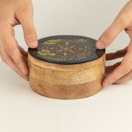 Scatola Rotonda Smaltata - Bussola della Vita