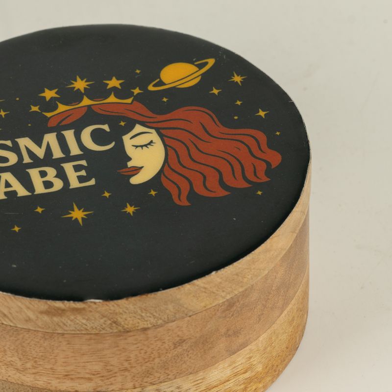 Scatola Rotonda Smaltata - Cosmic Babe