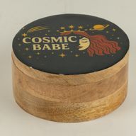 Scatola Rotonda Smaltata - Cosmic Babe