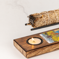 Grande Bruciatore per Stick di Salvia in Smalto - La Luna