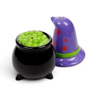 Set Sale e Pepe in Ceramica a forma di Cappello da Strega e Calderone