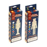 Decorazione Natalizia per Albero Lo Schiaccianoci da Dipingere – Kit Fai da Te
