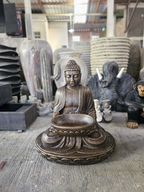 Grande Statua di Buddha Seduto con Ciotola 80 cm