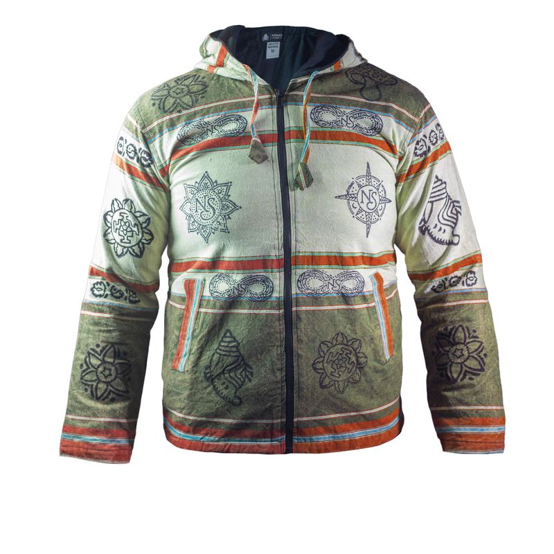 Taglia Media - Giacca Nomad Sari Himalayan Soul - Mantra Verde