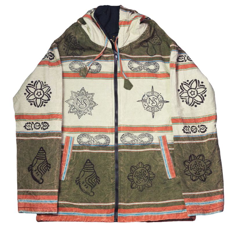 Taglia Media - Giacca Nomad Sari Himalayan Soul - Mantra Verde