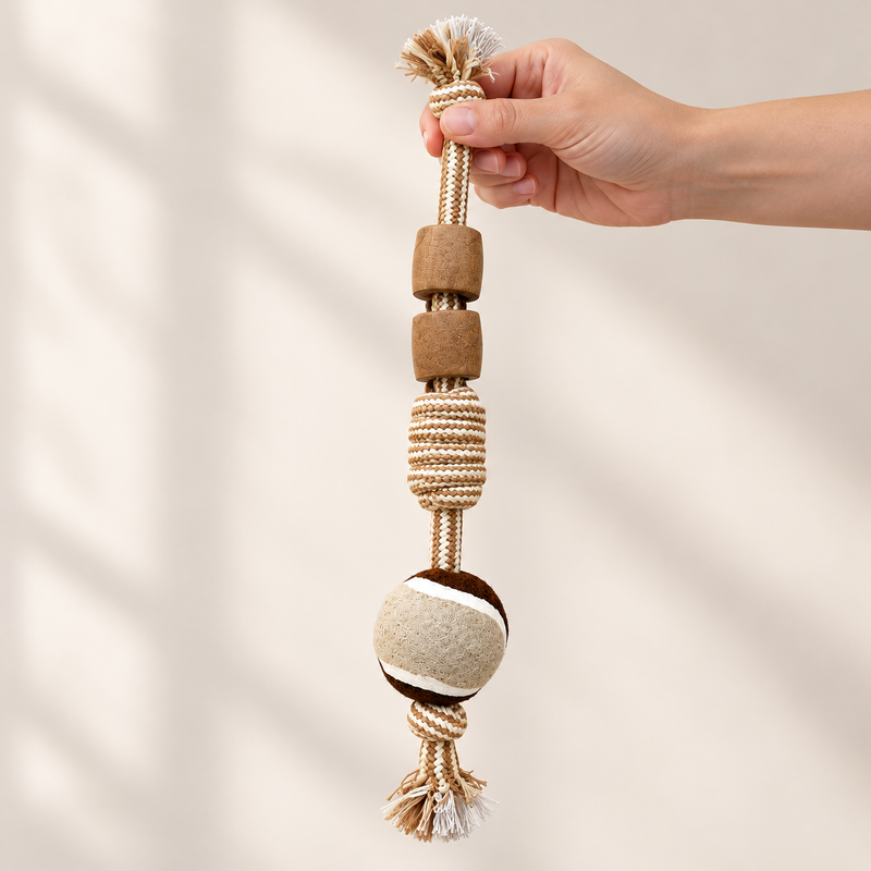 PAW Toys - Bastoncino da Masticare in Legno di Caffè - Knuckle Ball