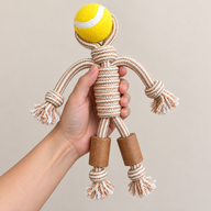 PAW Toys - Gioco in Legno di Caffè - Rope Ranger - Palla