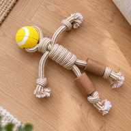 PAW Toys - Gioco in Legno di Caffè - Rope Ranger - Palla