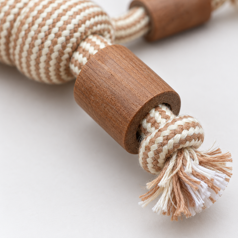 PAW Toys - Gioco in Legno di Caffè - Rope Ranger - Palla