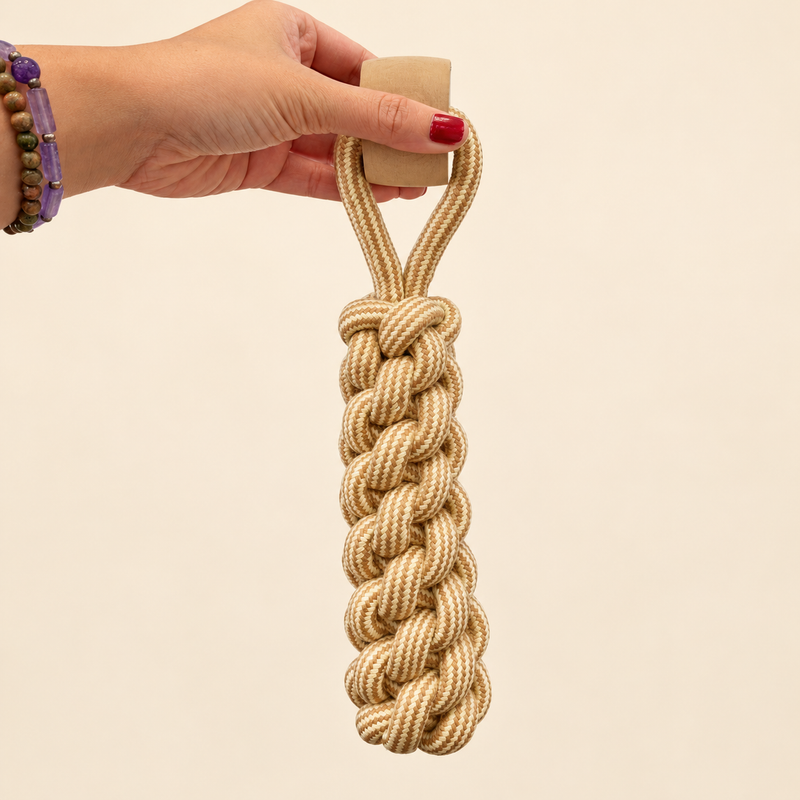 PAW Toys - Gioco da Masticare in Legno di Caffè - Lumberjack Pull