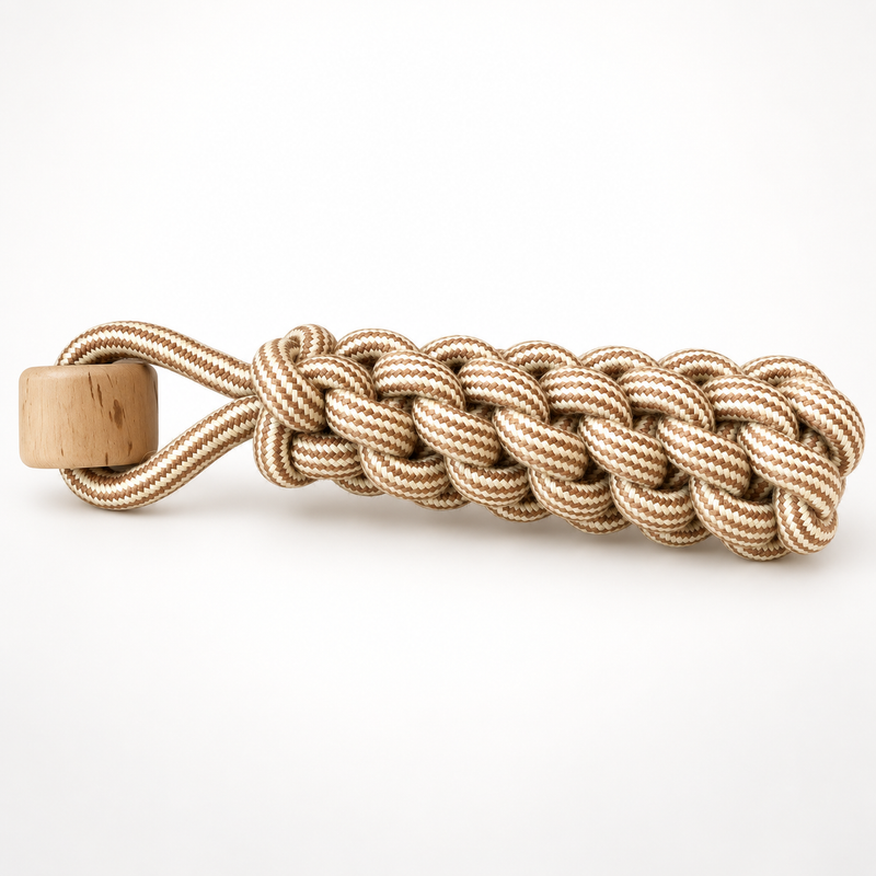PAW Toys - Gioco da Masticare in Legno di Caffè - Lumberjack Pull