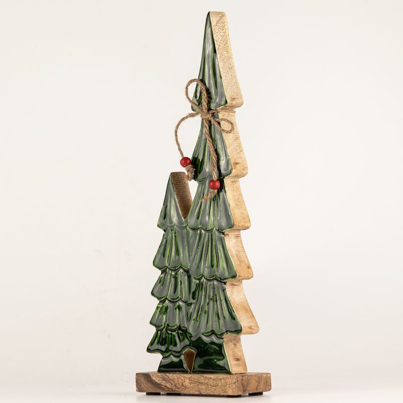 Lost in the Forest - Medio - Alberi Gemelli Smaltati - (34x11x2,5cm)