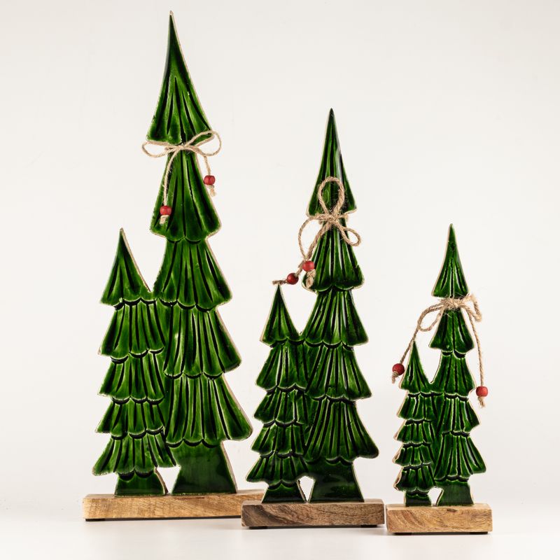 Lost in the Forest - Medio - Alberi Gemelli Smaltati - (34x11x2,5cm)