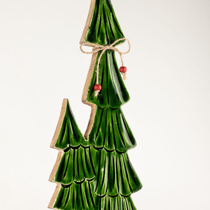 Lost in the Forest - Grande - Due Alberi Smaltati - (45x15x2,5cm)