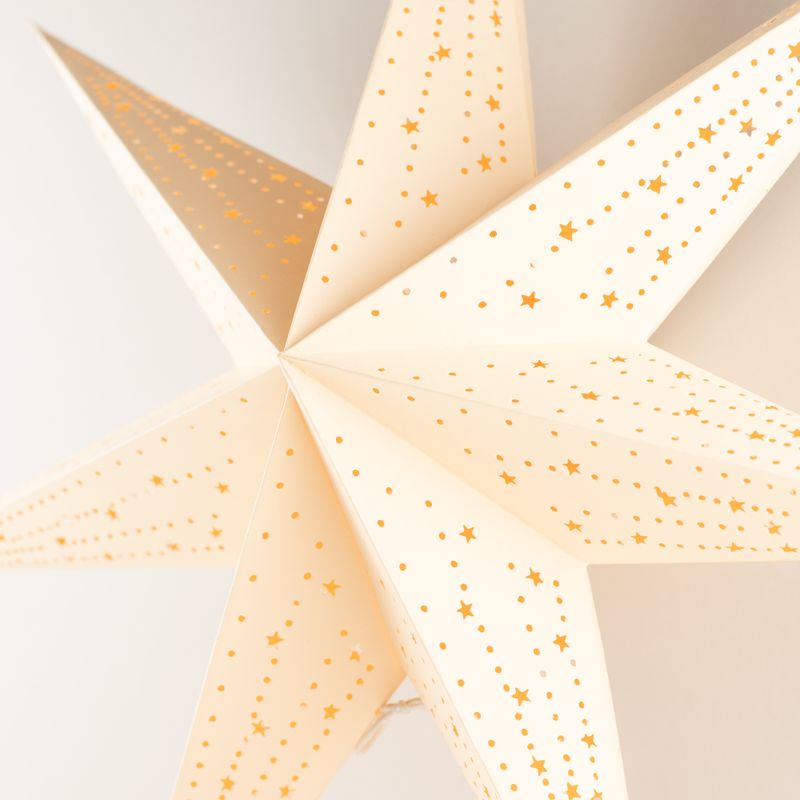Lampada a Stella - Crema Caldo - Sette Punte - 60cm
