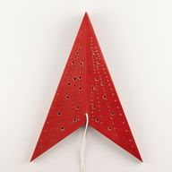 Lampada a Stella - Rosso Portafortuna - Sette Punte - 60cm