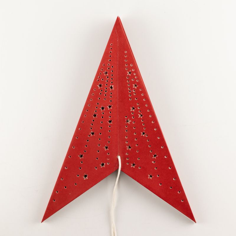 Lampada a Stella - Rosso Portafortuna - Sette Punte - 60cm