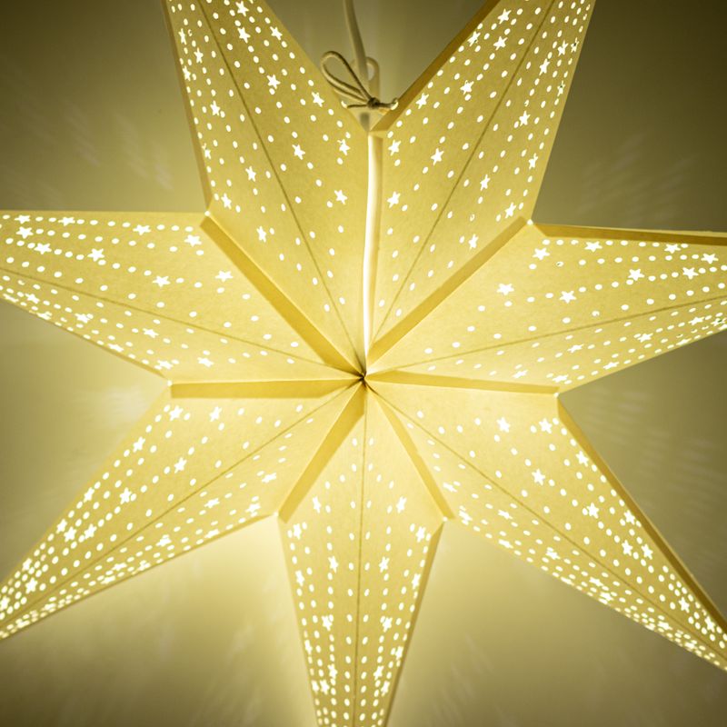 Lampada a Stella - Bianco Classico - Sette Punte - 60cm